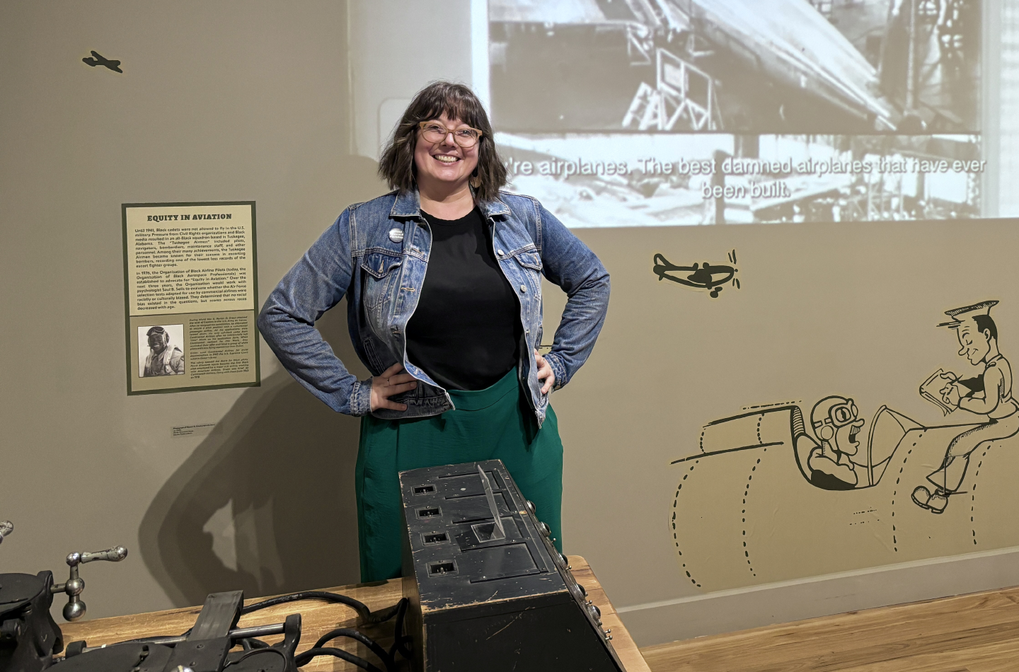Dr. Jennifer Bazar in the Psychology Takes Flight gallery