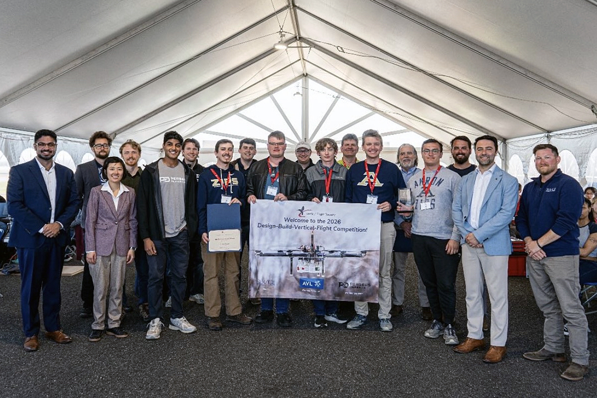 Zips Drone Design Team repeats top finish on international stage in Vertical Flight Society competition