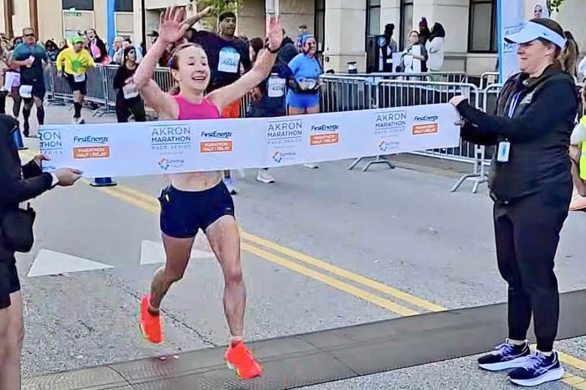 Chemical engineering alumna dominates Akron's running scene
