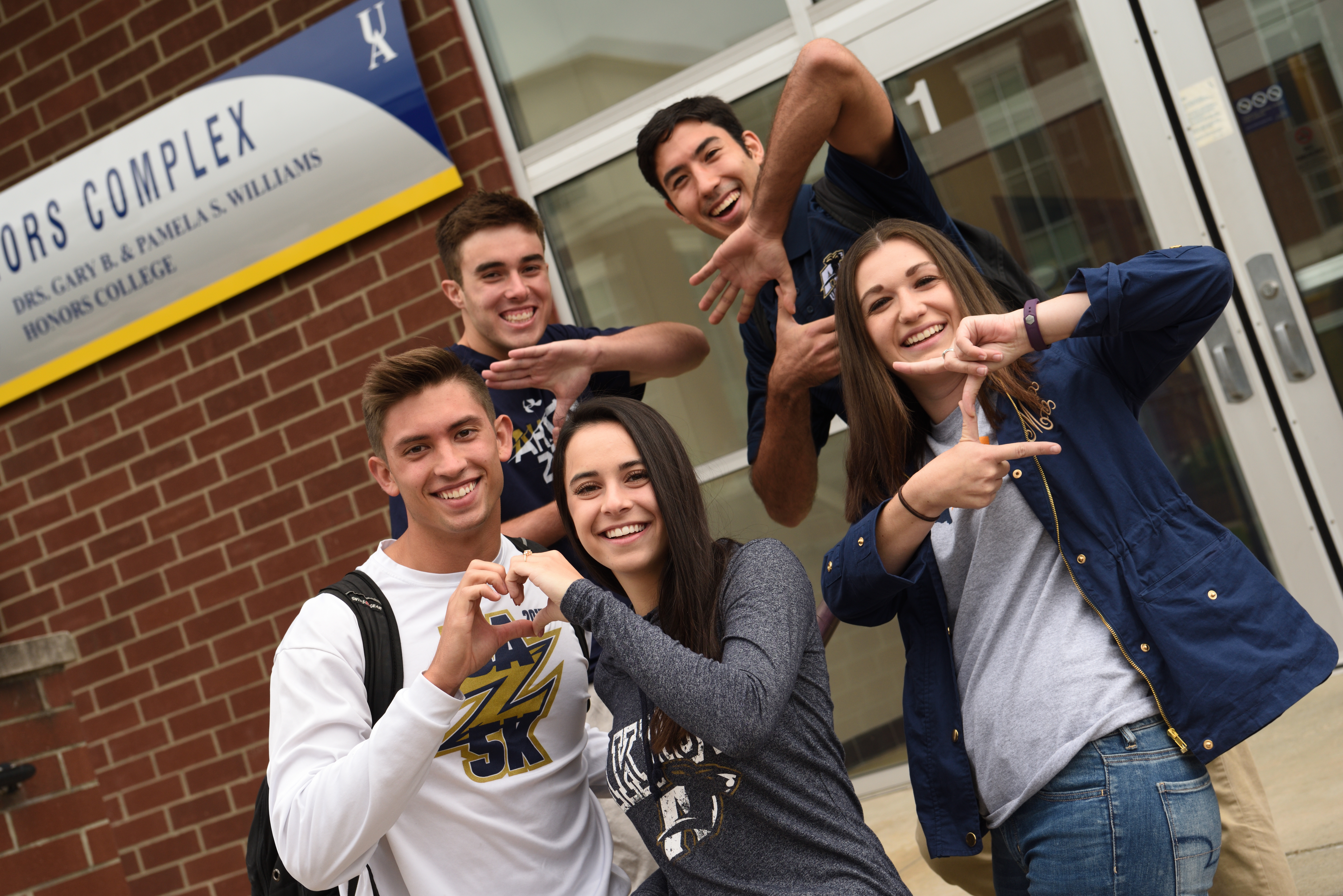 University of Akron students on campus