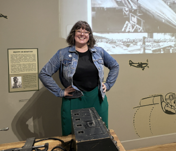 Dr. Jennifer Bazar in the Psychology Takes Flight gallery