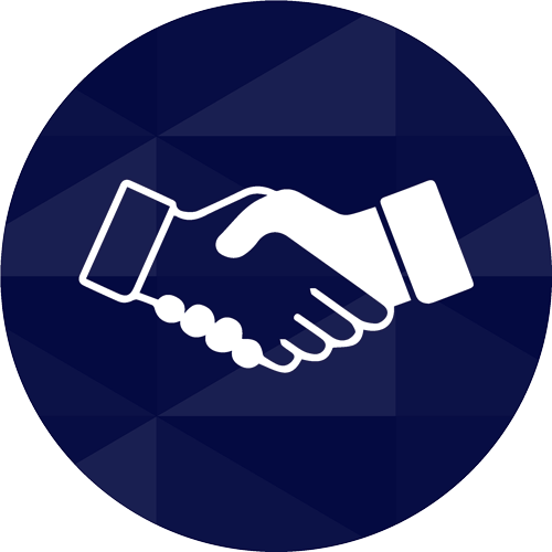 Icon of a handshake between people