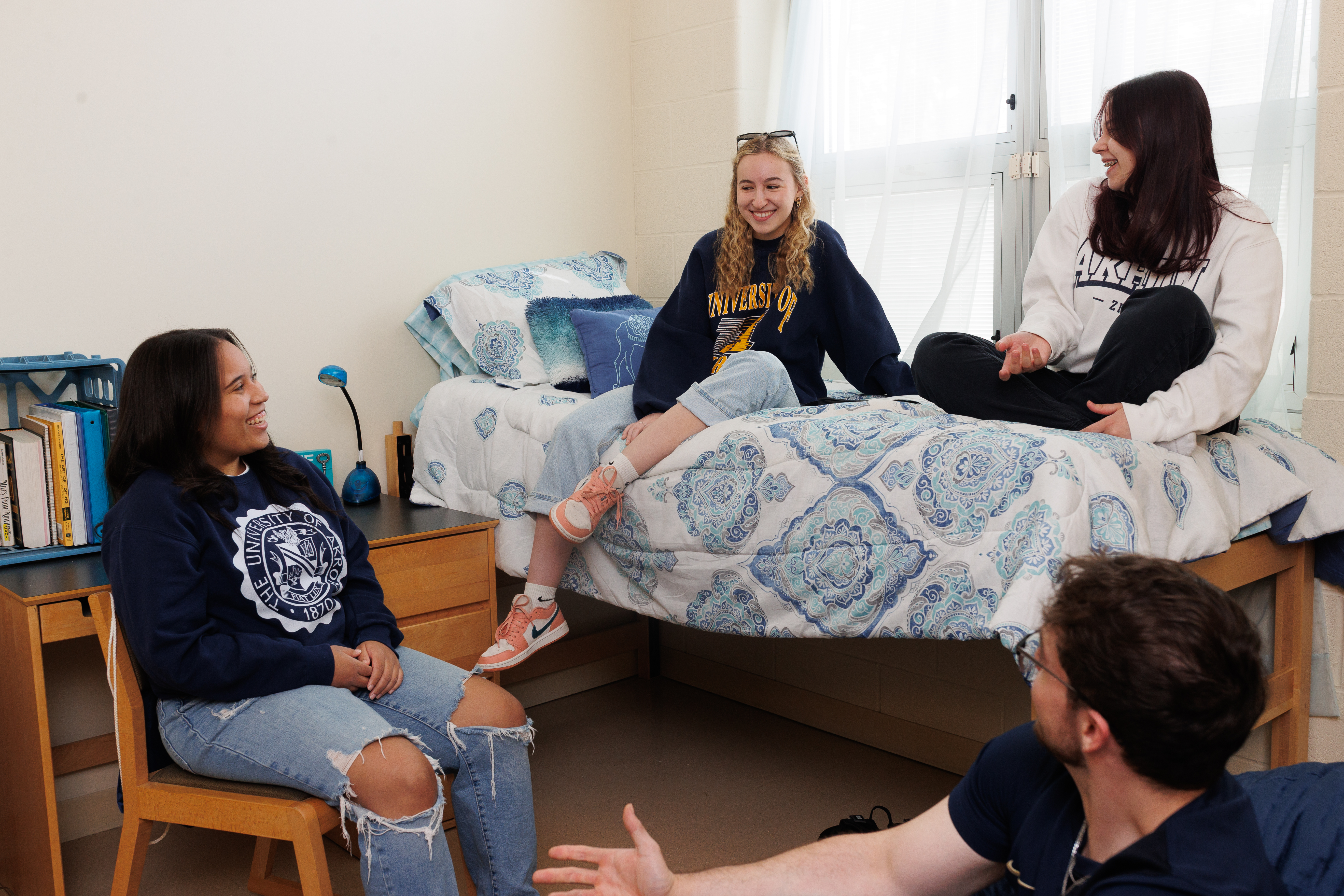 Students in residence hall