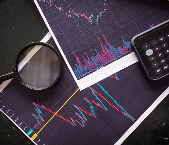 Charts and graphs showing fiscal results