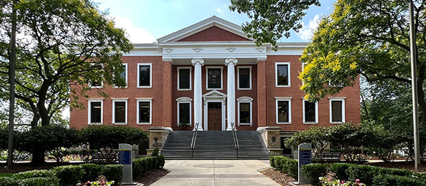 Front of Buchtel Hall