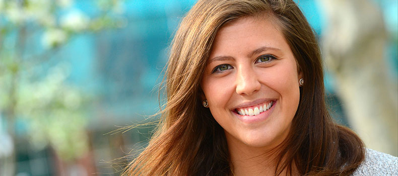 A nursing master's student at The University of Akron in Ohio