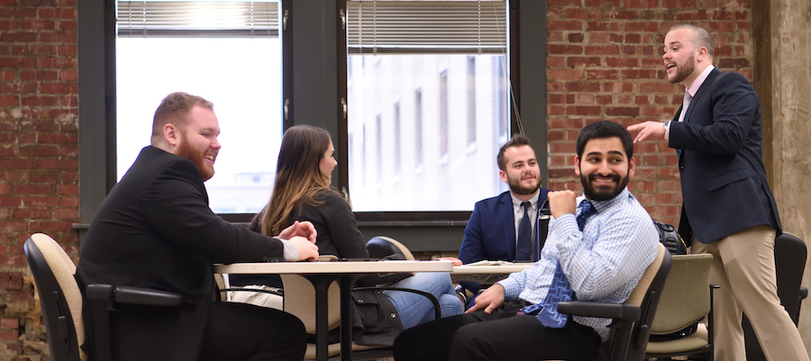 Students hone their selling skills at the Fisher Institute’s 5,300-square-foot facility on the fifth floor of the Polsky Building