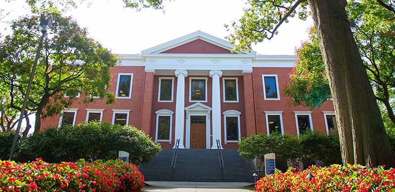 Buchtel Hall, on the University of Akron campus