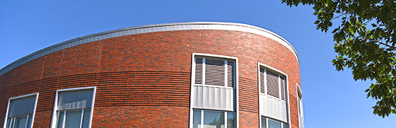 The exterior of the building that houses Akron Law